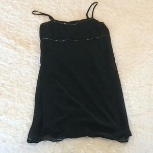 Express campagnie internationale black slip dress